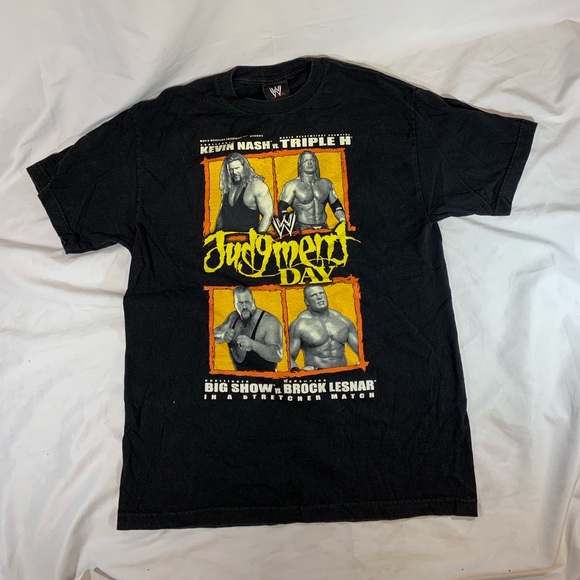 😎RARE WWE VINTAGE 2002 TRIPLE H KEVIN NASH T-SHIRT - Picture 2 of 6